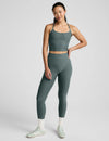 Beyond Yoga Spacedye Slim Racerback Cropped Tank - Storm Heather
