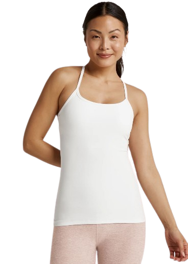 Beyond Yoga Space Dye Slim Racerback Cami - White