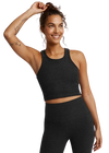 Beyond Yoga Focus Cropped Tank - Darkest Night