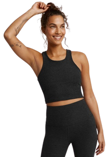  Beyond Yoga Focus Cropped Tank - Darkest Night