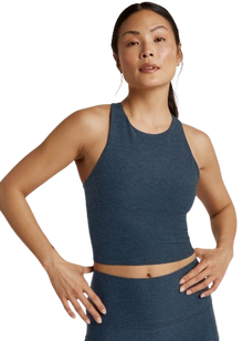 Beyond Yoga Focus Cropped Tank - Nocturnal Navy