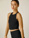 Beyond Yoga Spacedye Refocus Cropped Tank Longer Length - Darkest Night