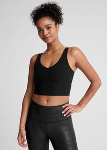  Beyond Yoga Spacedye Good Day Cropped Tank - Darkest Night
