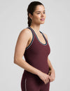 Beyond Yoga Spacedye Ready Tank - Midnight Burgundy Elastane