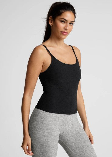 Beyond Yoga Spacedye Forever Waist Length Tank - Darkest Night
