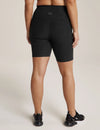 Beyond Yoga Spacedye Team Pockets High Waisted Biker Short - Darkest Night