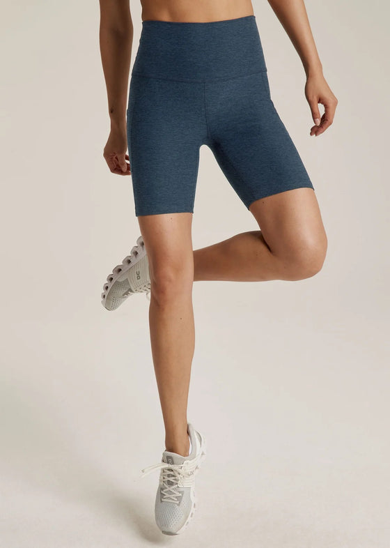 Beyond Yoga Spacedye Keep Pace 7" Pocket Short - Nocturnal Navy