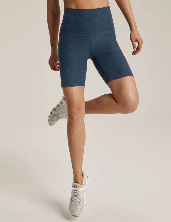 Beyond Yoga Spacedye Team Pockets High Waisted Biker Short - Nocturnal NavyBeyond Yoga Spacedye Team Pockets High Waisted Biker Short - Nocturnal Navy