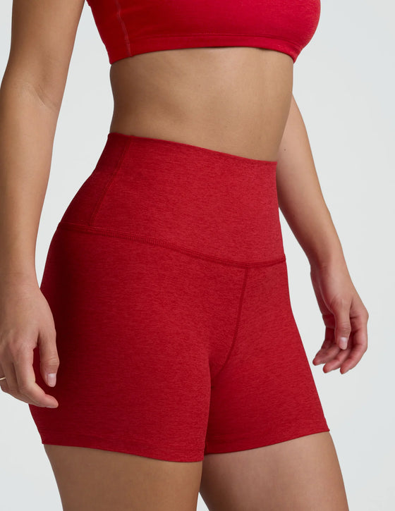 Beyond Yoga Spacedye Keep Pace 3" Short - Holly Red Heather