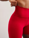 Beyond Yoga Spacedye Keep Pace 5" Short - Candy Apple Red Heather