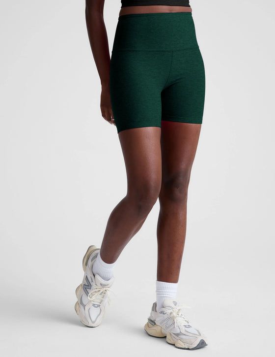 Beyond Yoga Spacedye Keep Pace 5" - Dark Spruce Heather