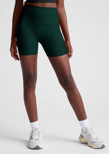  Beyond Yoga Spacedye Keep Pace 5" - Dark Spruce Heather
