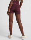 Beyond Yoga Spacedye Keep Pace 5" Short - Midnight Burgundy Heather