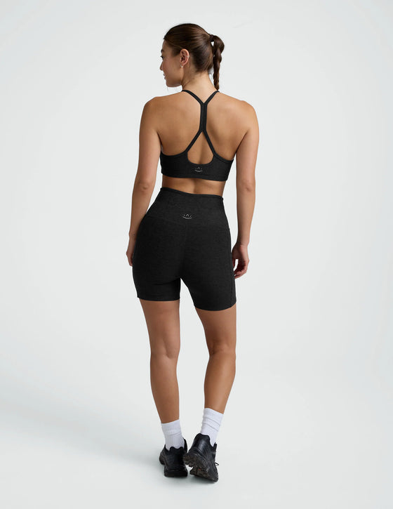 Beyond Yoga Spacedye Keep Pace 5" Pocket Short - Darkest Night