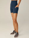 Beyond Yoga Spacedye Keep Pace 5" Pocket Short - Nocturnal Navy