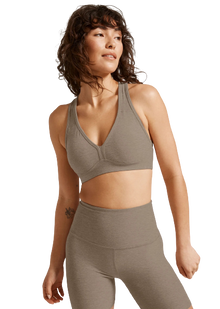  Beyond Yoga Spacedye Lift your Spirits Bra - Birch Heather