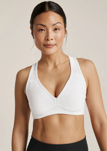  Beyond Yoga Spacedye Lift your Spirits Bra - White