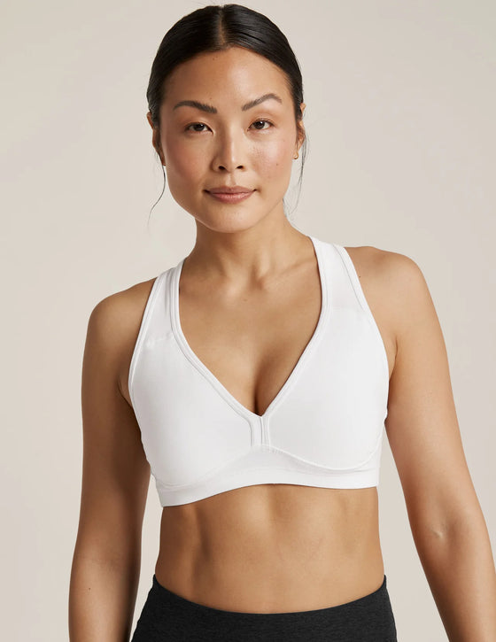 Beyond Yoga Spacedye Lift your Spirits Bra - White