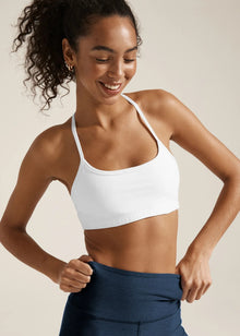  Beyond Yoga Spacedye Slim Racerback Bra- White SD8255
