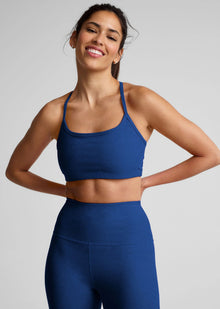  Beyond Yoga Spacedye Slim Racerback Bra SD8255 - Marine Blue Heather
