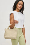 Sol + Selene Sky's the Limit Small Laced Up  Crossbody - Beige