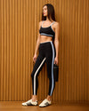 Splits59 Sam High Waist Rigor 7/8 Legging - Black/Skylight