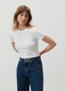  American Vintage Sonoma Round Neck Short Sleeve T-shirt SON28G - White