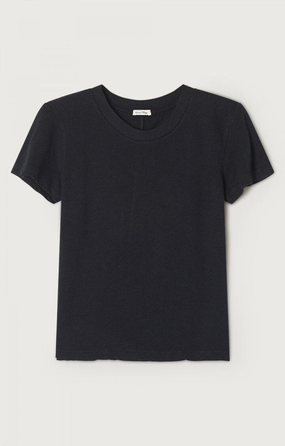 American Vintage Sonoma Round Neck Short Sleeve T-shirt SON28G  - Black