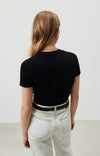 American Vintage Sonoma Round Neck Short Sleeve T-shirt SON28G  - Black