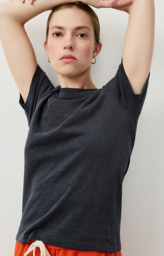American Vintage Sonoma Round Neck Short Sleeve T-shirt - Vintage Navy Blue