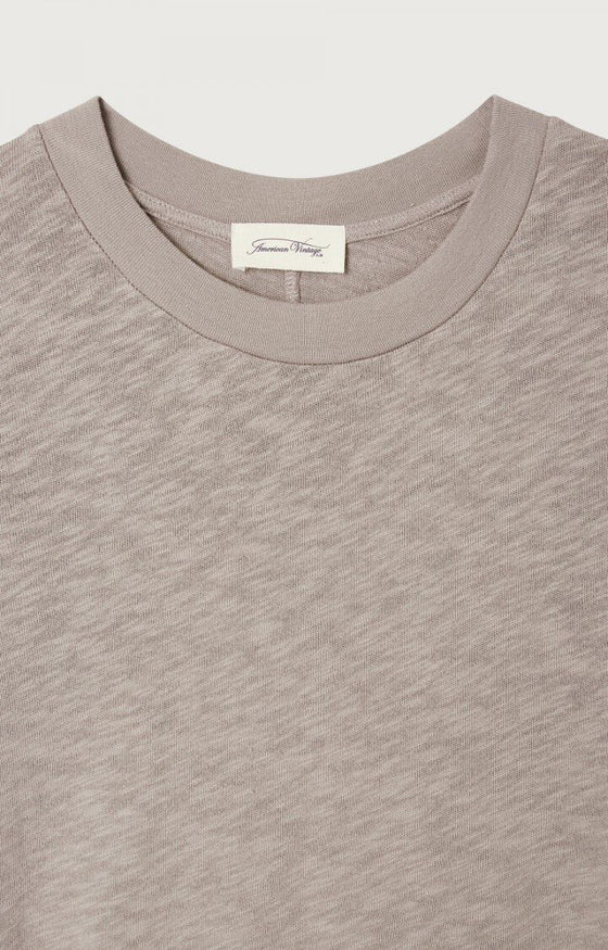 American Vintage Sonoma Round Neck Short Sleeve T-shirt - Vintage Beaver