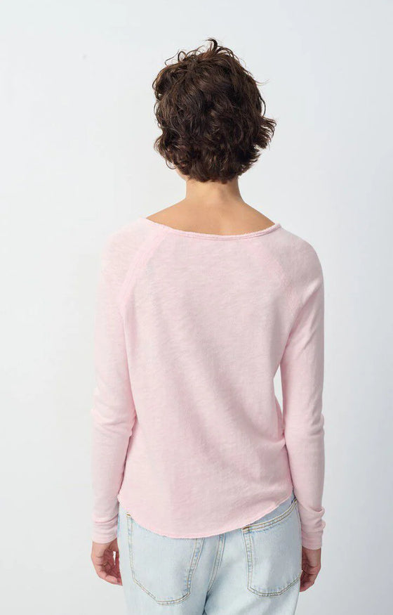 American Vintage Sonoma Bateau Long Sleeve Tee SON31G - Vintage Marshmallow