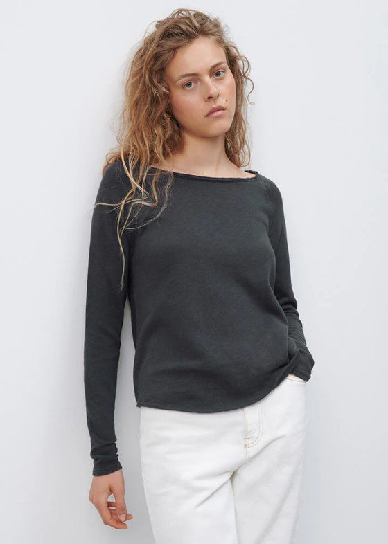 American Vintage Sonoma Bateau Long Sleeve Tee - Vintage Navy Blue