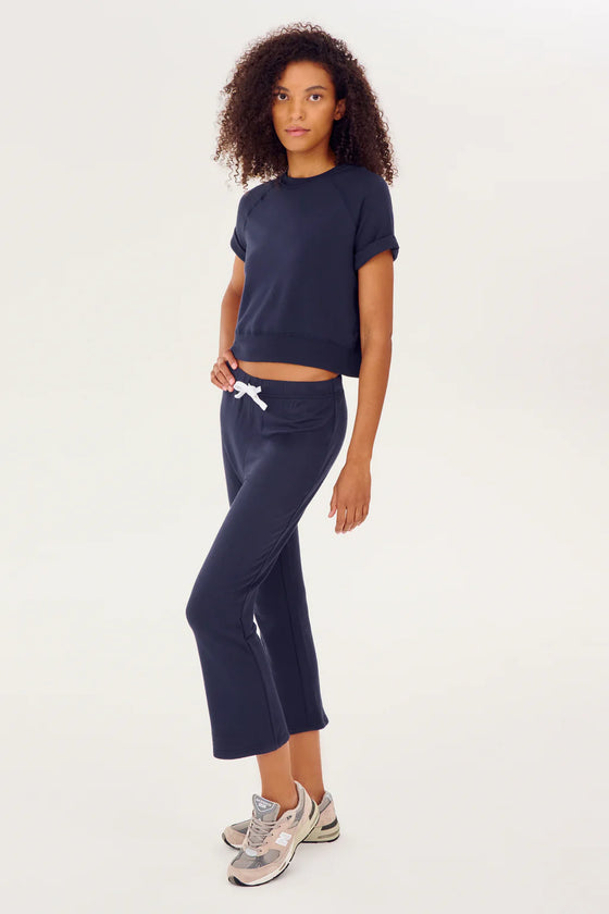 Splits59 Brooks Fleece Cropped Flare - Indigo