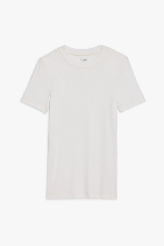 Splits59 Louise Rib Short Sleeve White