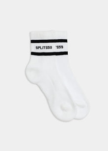  Splits59 Logo Stripe Socks - White/Black