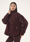 P.E Nation Surge Quilt Jacket - Mahogany