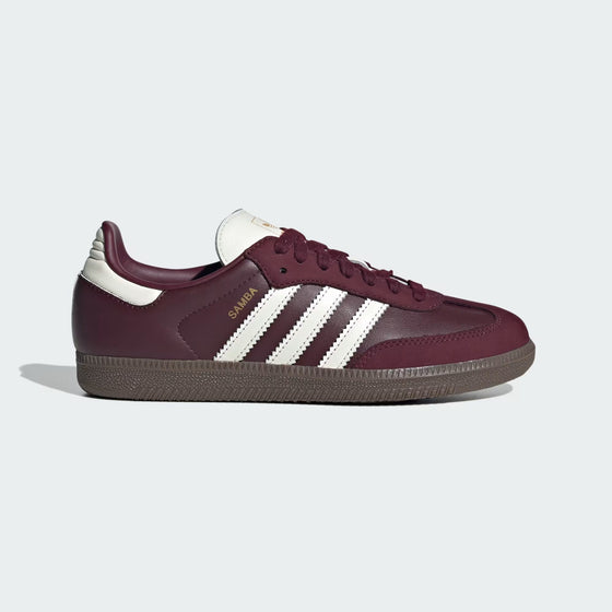 adidas Samba Women's - Maroon / Off White / Gum - JR8844