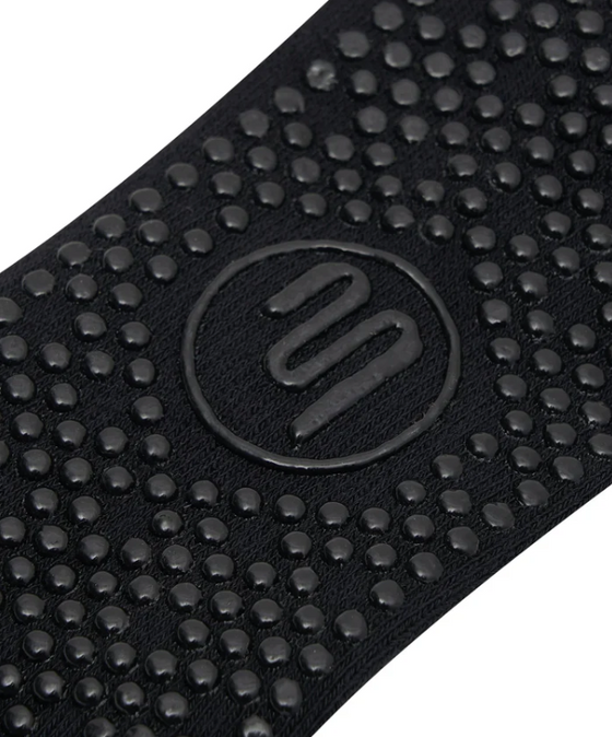 Move Active Classic Crew Grip Socks - Sporty Stripe Black (new)