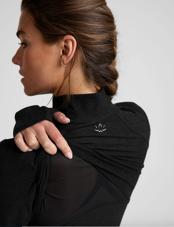 Beyond Yoga Spacedye Trails Active Jacket - Darkest Night