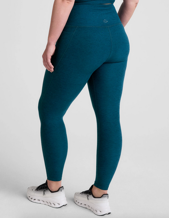 Beyond Yoga Out of Pocket High Waisted Midi Legging - Blue Gem Heather