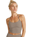 Beyond Yoga Spacedye Slim Racerback Cropped Tank - Birch Heather