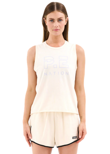  P.E Nation Shuffle Tank - Pearled Ivory/Lilac