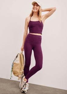  Beyond Yoga Caught In The Midi High Waist Legging - Aubergine Beet