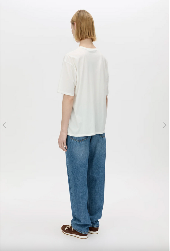 C&M Camilla and Marc Navarro Logo Tee - Soft White/Forest