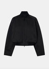 C&M Camilla and Marc Tamar Satin Bomber Jacket - Black