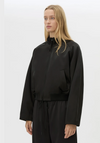 C&M Camilla and Marc Tamar Satin Bomber Jacket - Black