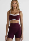 Leelo Double Layer Tank - Cherry Cola