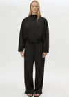 C&M Camilla and Marc Tamar Satin Bomber Jacket - Black