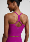 Beyond Yoga Spacedye Slim Racerback Cropped Tank - Berry Bliss